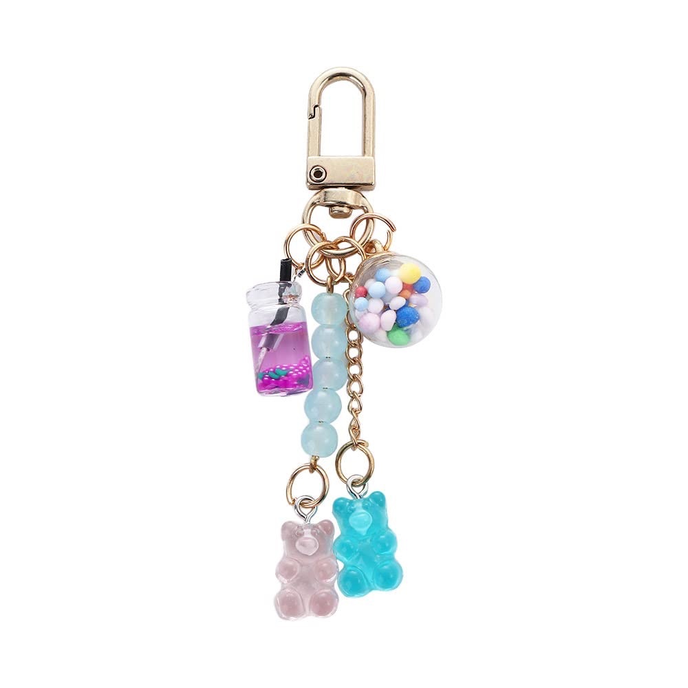 Colorful Gummy Bear Keychain